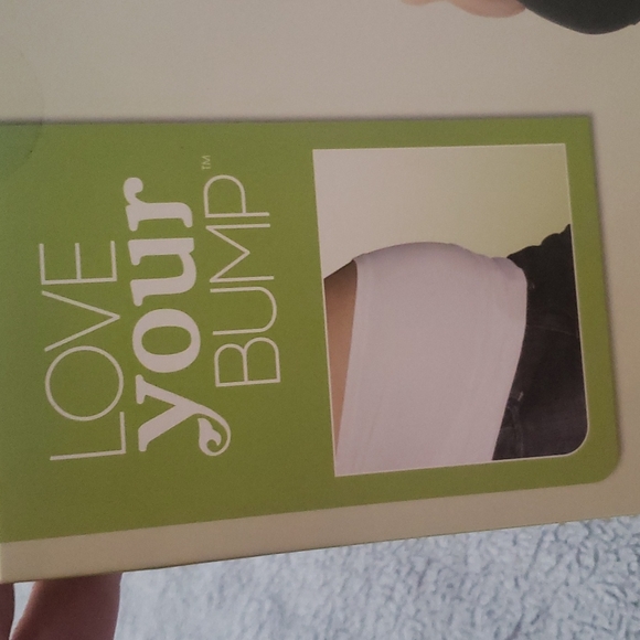 Love Your Bump Seamless Maternity Band Comfy Pregnancy White M L The Peanutshell - Picture 8 of 10